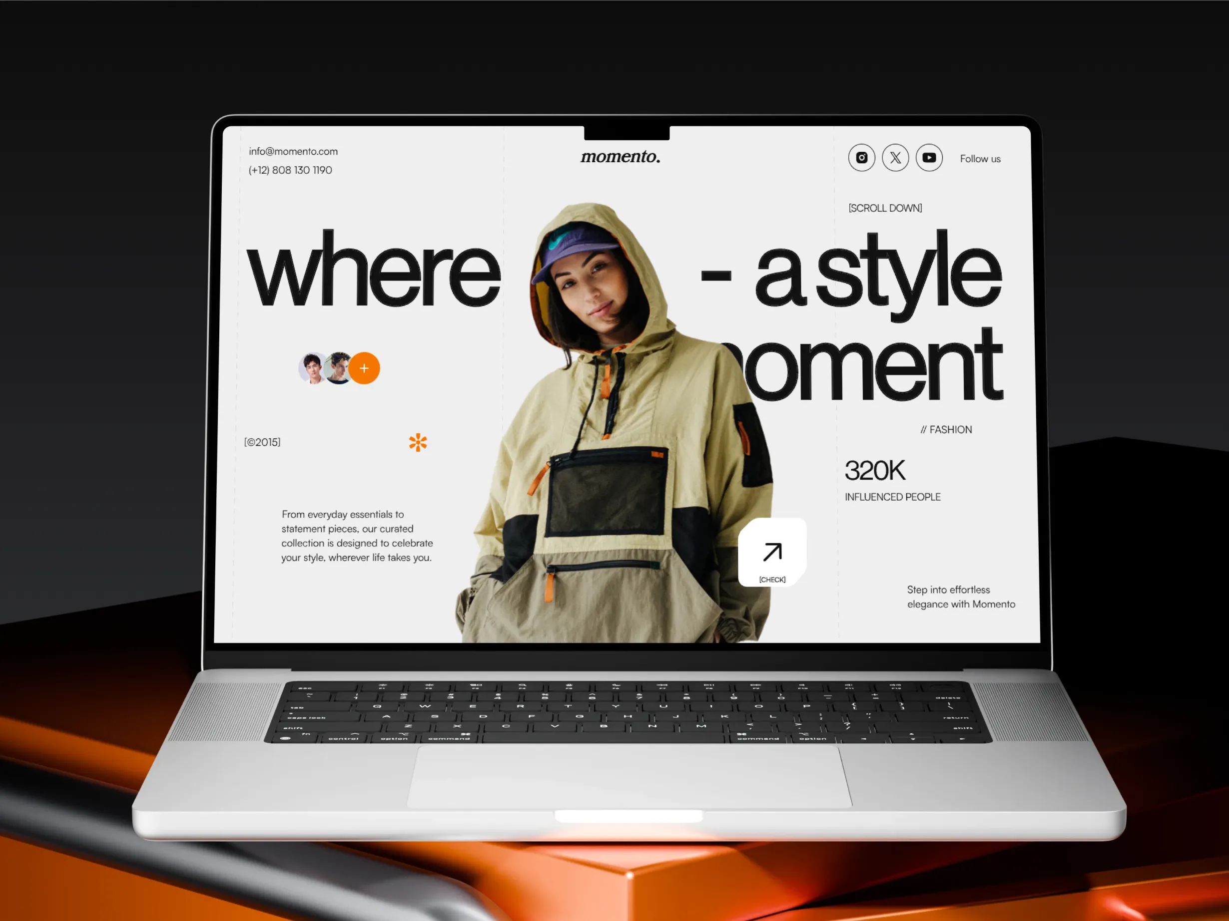 Project preview Momento